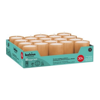 Bolsius - Relight 30 Uur Zartrosa - 4x 18x