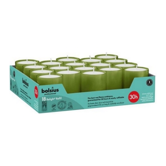 Bolsius - Relight 30 Uur Olivgrün - 4x 18x