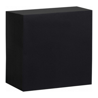 Airlaid - Servetten 1-laags - 1/4 vouw - Zwart - 40x40cm - 10x50 stuks