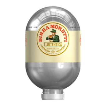 Birra Moretti - L'Autentica 4.6% Blade Fass - 8 ltr