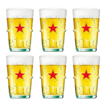 Heineken - Bierglas "Silver" 500ml - 6 stück