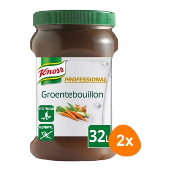 Knorr Professional - Gemüse Bouillon Geliert (Ergibt 32ltr) - 2x 800g