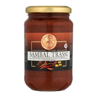 Koningsvogel - Chilipaste/Sambal Trassi - 6x 375g