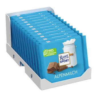 Ritter Sport - Alpenmilch - 12x 100g
