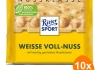  Ritter Sport - Weisse Voll-Nuss - 10x 100g
