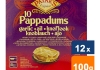 Patak's - Pappadum Knoblauch (Fertig zur Zurbereitung) - 12x 100g