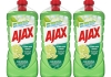 Ajax - Allzweckreiniger Zitrone - 3x 1,25ltr