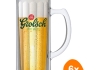 Grolsch - Bierkrug 500ml - 6 stück