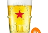Heineken - Bierglas "Silver" 250ml - 6 stück