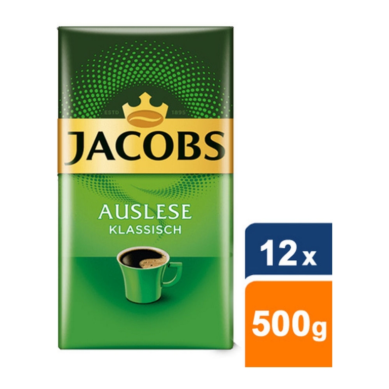 Jacobs - Auslese Klassisch Gemahlener kaffee - 12x 500g