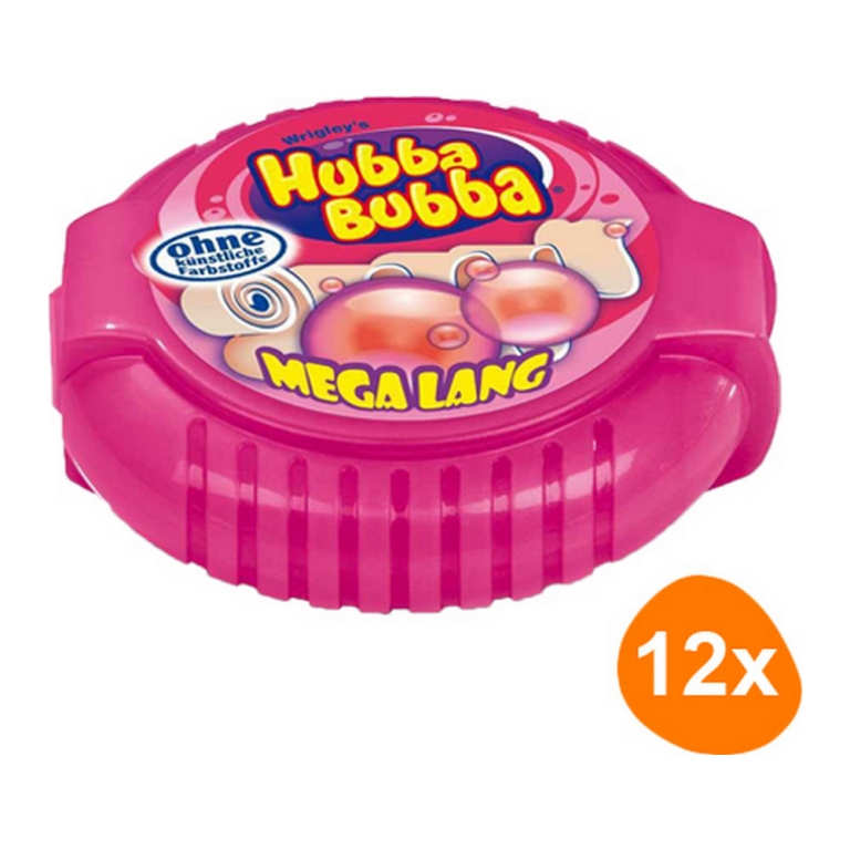 Wrigley's - Hubba Bubba Megalong Fancy Fruit - 12 Stück