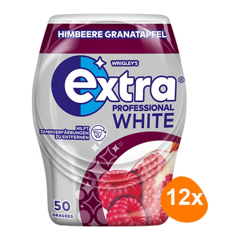 Wrigley's - Extra Professional White Himbeere Granatapfel - 12x 50er
