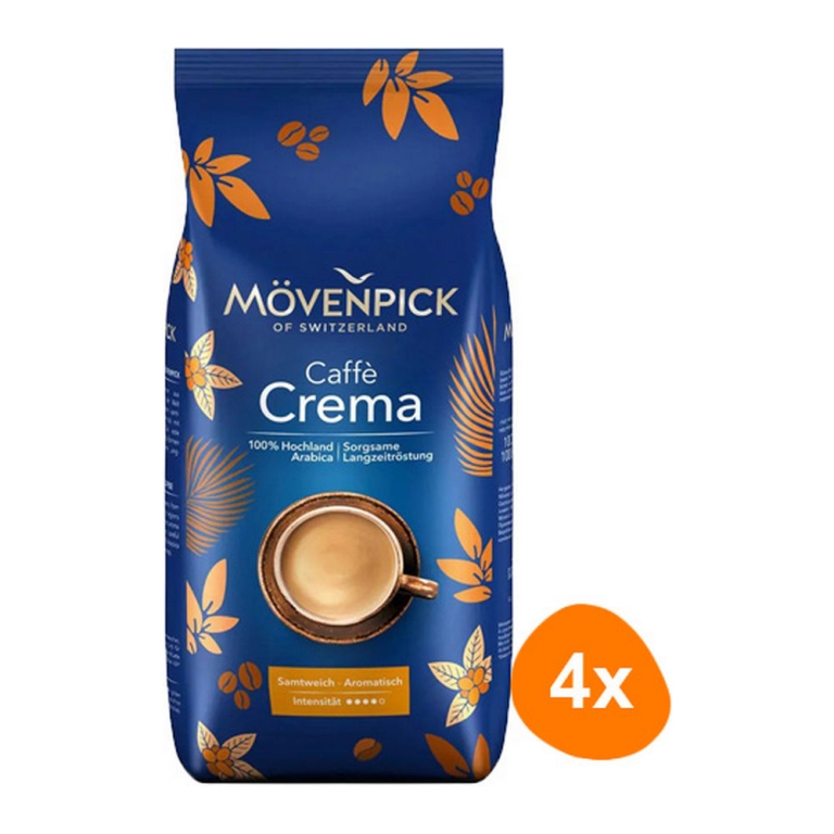 Mövenpick - Caffè Crema Bohnen - 4x 1kg
