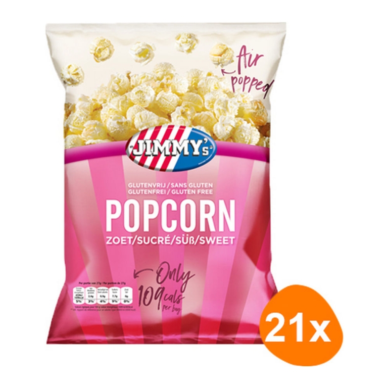 Jimmy's - Popcorn Süß - 21 Mini beutel