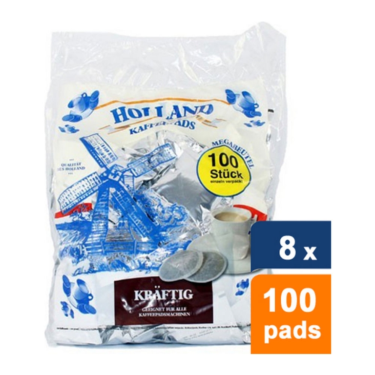 Holland - Kaffeepads Dark Roast - 8x 100 pads