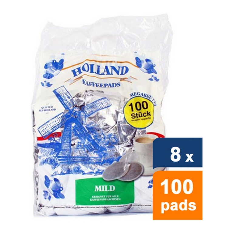 Holland - Kaffeepads Mild - 8x 100 pads