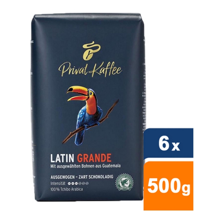 Tchibo - Privat Kaffee Latin Grande Bohnen - 6x 500g