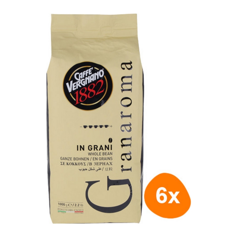 Caffè Vergnano 1882 - Gran aroma Bohnen - 6x 1kg