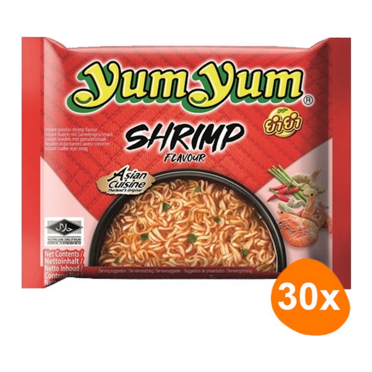 Yum Yum - Instant Nudeln Garnelen- 30 stück