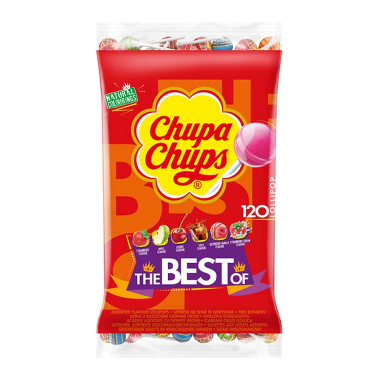 Chupa Chups - Lutscher The Best Of (Nachfüllbeutel) - 120er