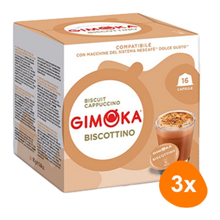 Gimoka - Biscottino - 3x 16 Kapseln