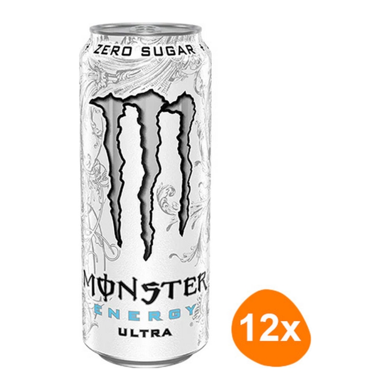Monster Energy - Ultra White Zero Sugar - 12x 500ml