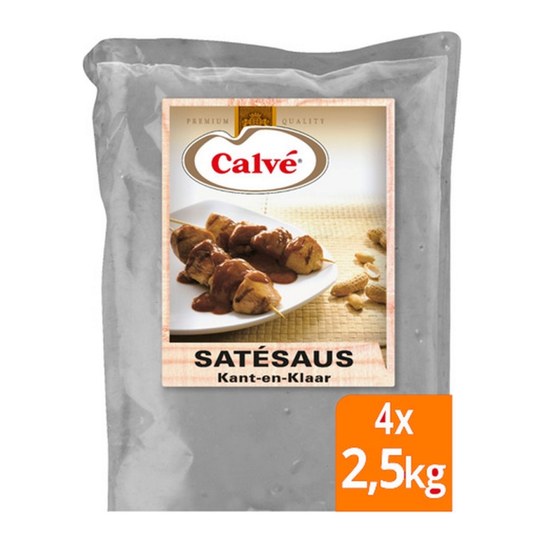 Calvé - Erdnuss-Soße (Servierfertig) - 4x 2,5 kg
