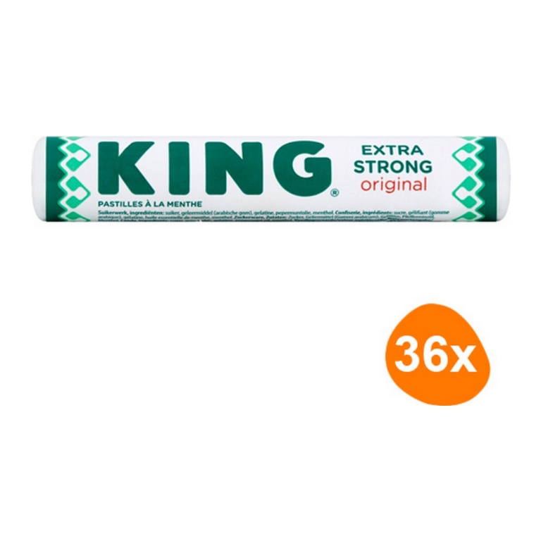 King - Pfefferminze Extra Strong Original - 36 Rollen