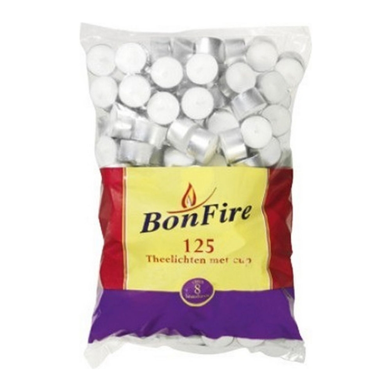 Bonfire - Teelichter im Cup 8 Stunde Brenndauer - 125er Beutel