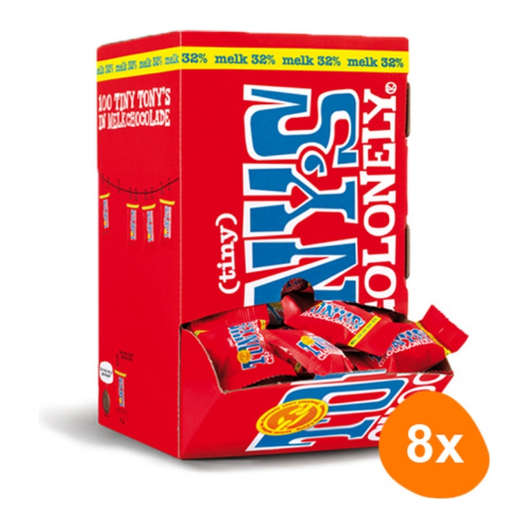 Tony's Chocolonely - Tiny Tony's Vollmilchschokolade - 8x 900g