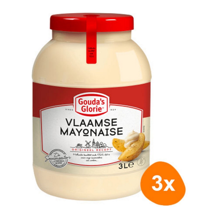 Gouda's Glorie - Flämische Mayonnaise - 3x 3 ltr
