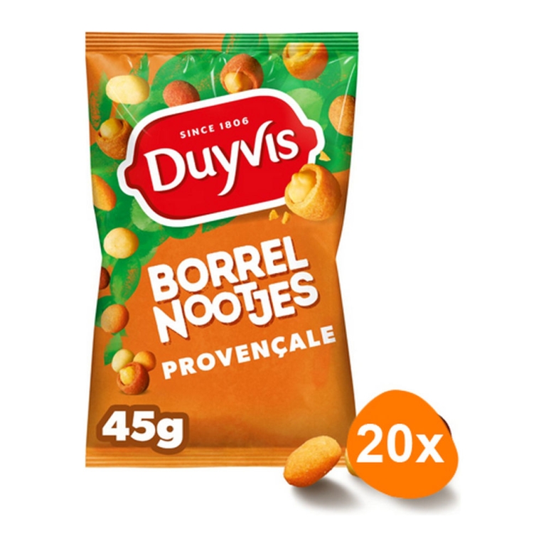 Duyvis - Borrelnootjes Provençale - 20 Mini Beutel