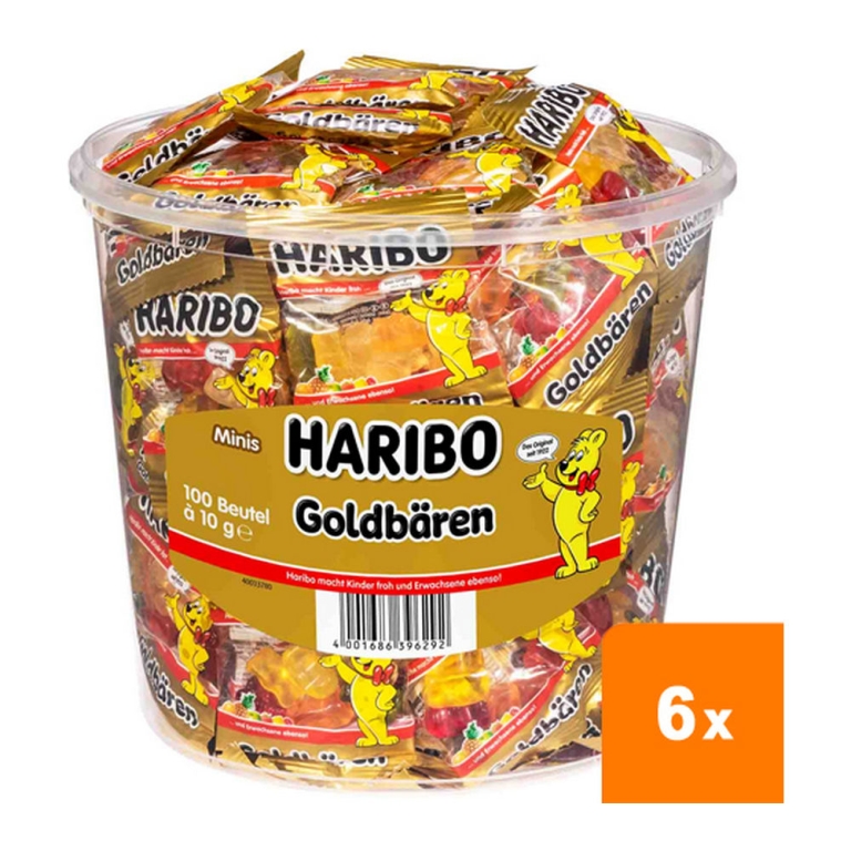 Haribo - Goldbären - 6x 100 Minibeutel