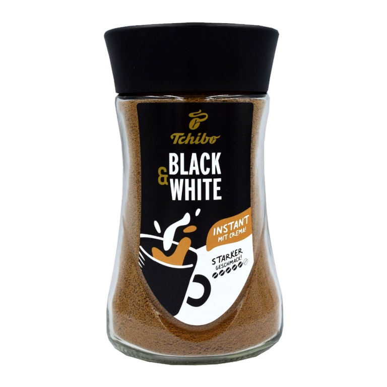 Tchibo - Black 'n White Löslicher Kaffee mit Crema - 6x 200g