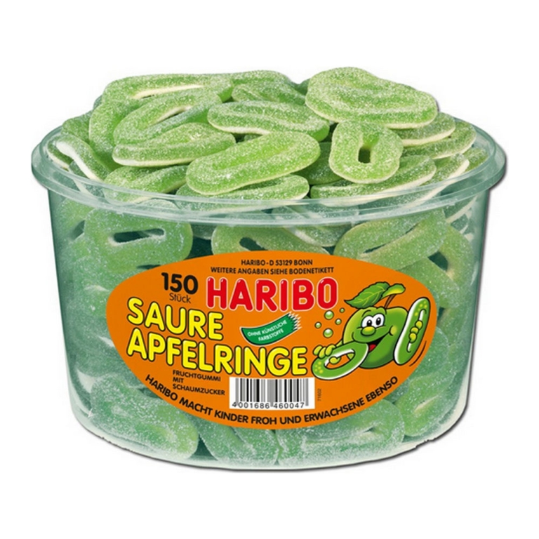 Haribo - Saure Apfelringe - 150er 