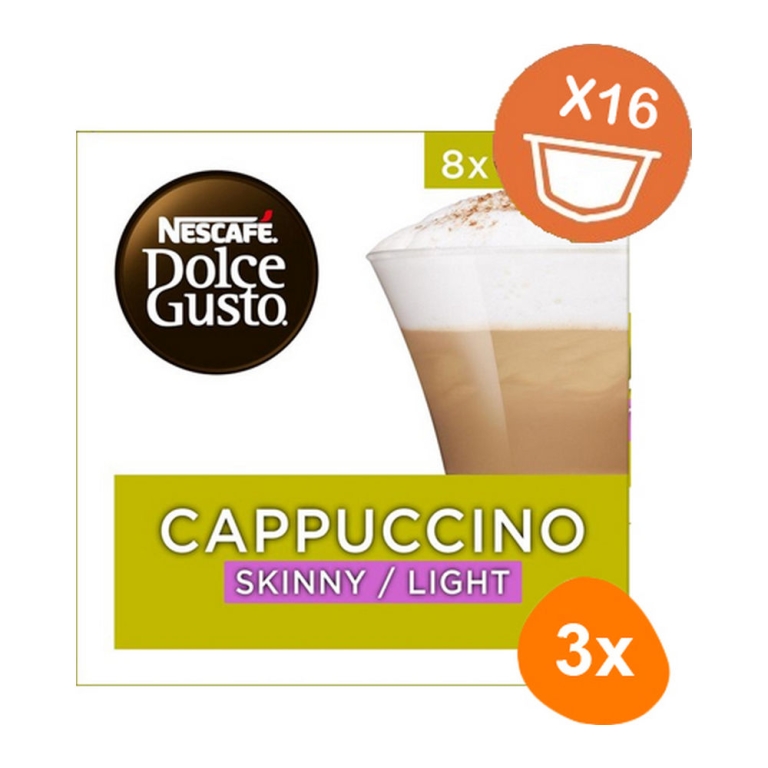 Dolce Gusto - Cappuccino Skinny/Light - 3x 16 Kapseln