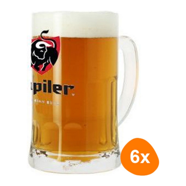 Jupiler - Bierkrug 500ml - 6 stück