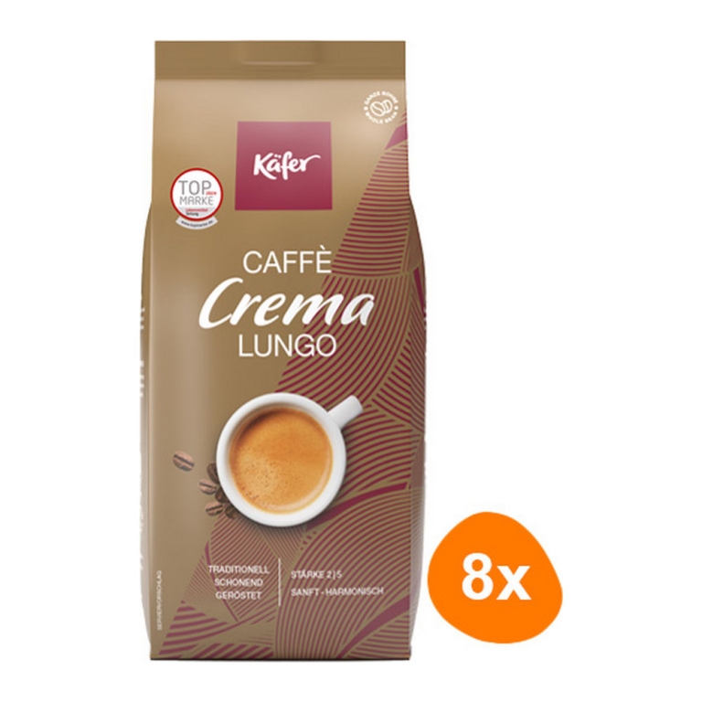 Käfer - Caffè Creme Lungo Bohnen - 8x 1kg