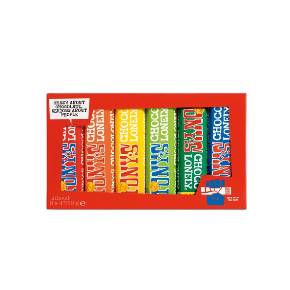 Tony's Chocolonely - Riegel-Regenbogenpaket - 6x 47/50g