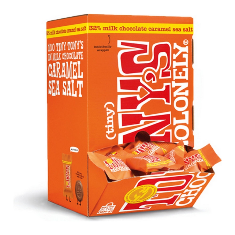 Tony's Chocolonely - Tiny Tony's Vollmilchschokolade Karamell Meersalz - 900g