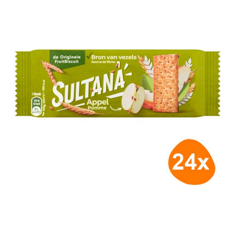 Sultana - Fruchtkekse Apfel - 24x 3er