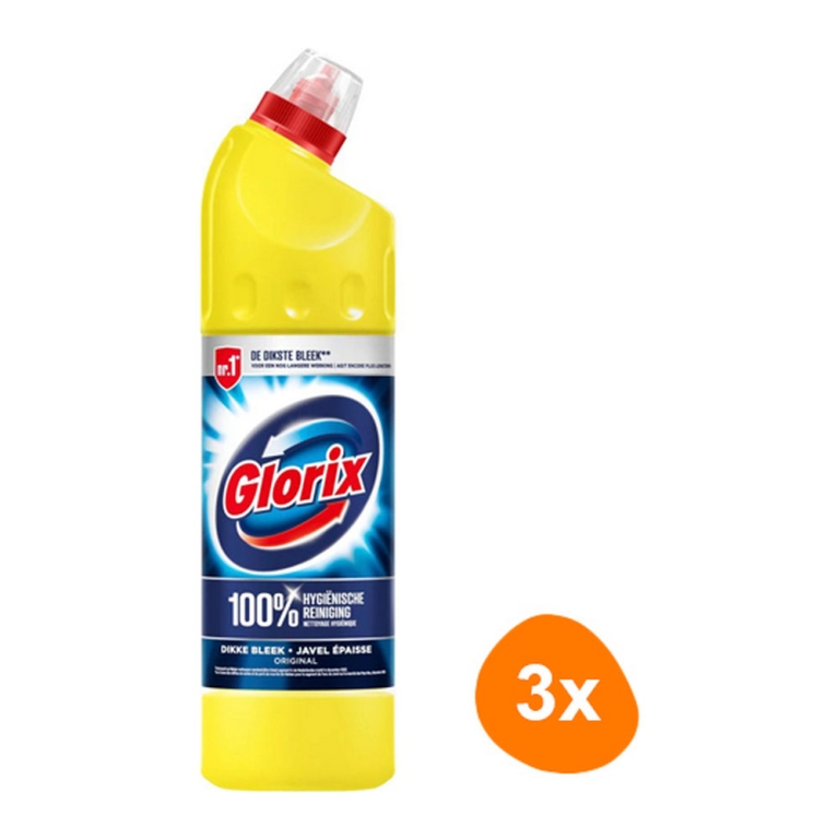 Glorix - Bleichmittel Original - 3x 750ml