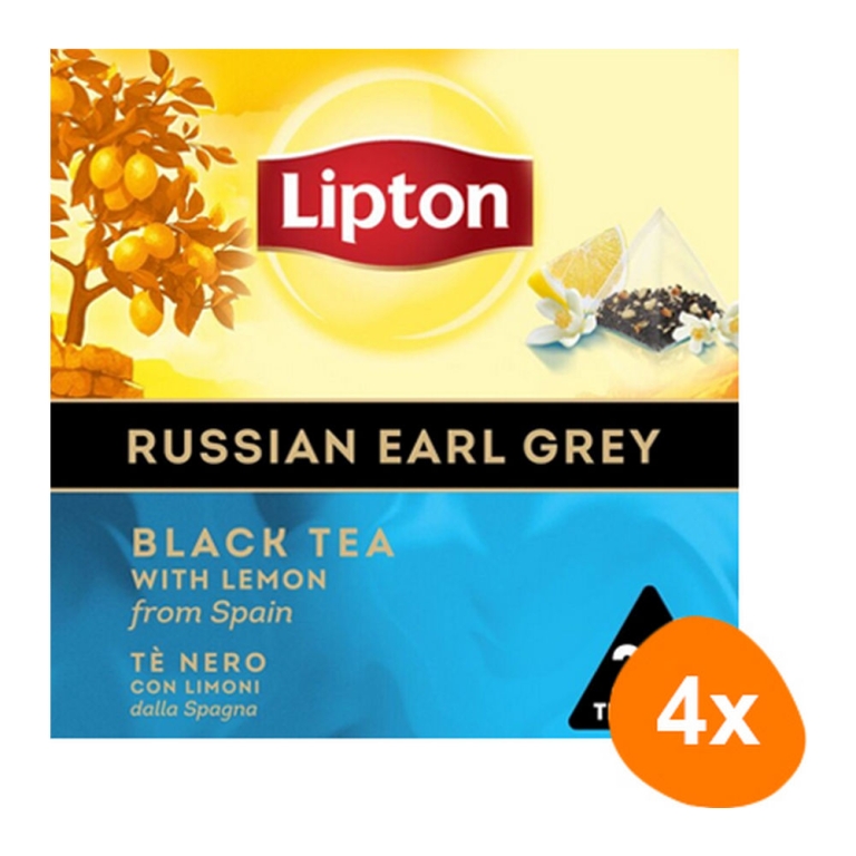 Lipton - Russian Earl Grey - 4x 20 Teebeutel