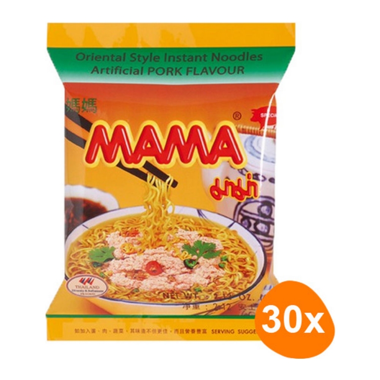Mama - Instant Nudeln Schweinefleisch- 30 Stück