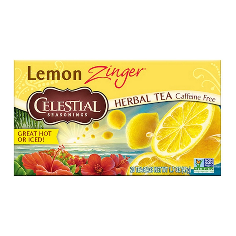  Celestial Seasonings - Lemon Zinger Herbal Tea - 20 Teebeutel