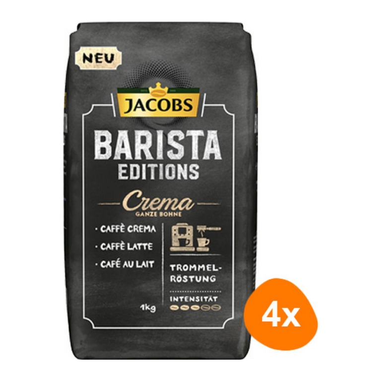 Jacobs - Barista Editions Crema Bohnen - 4x 1kg