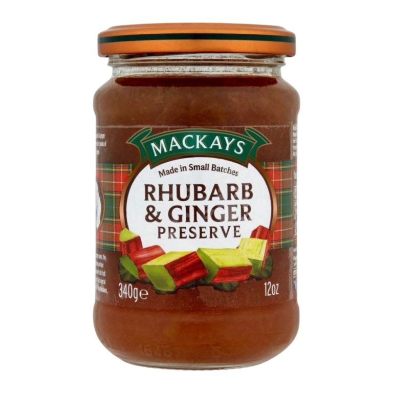 Mackays - rhubarb & ginger Preserve - 340g
