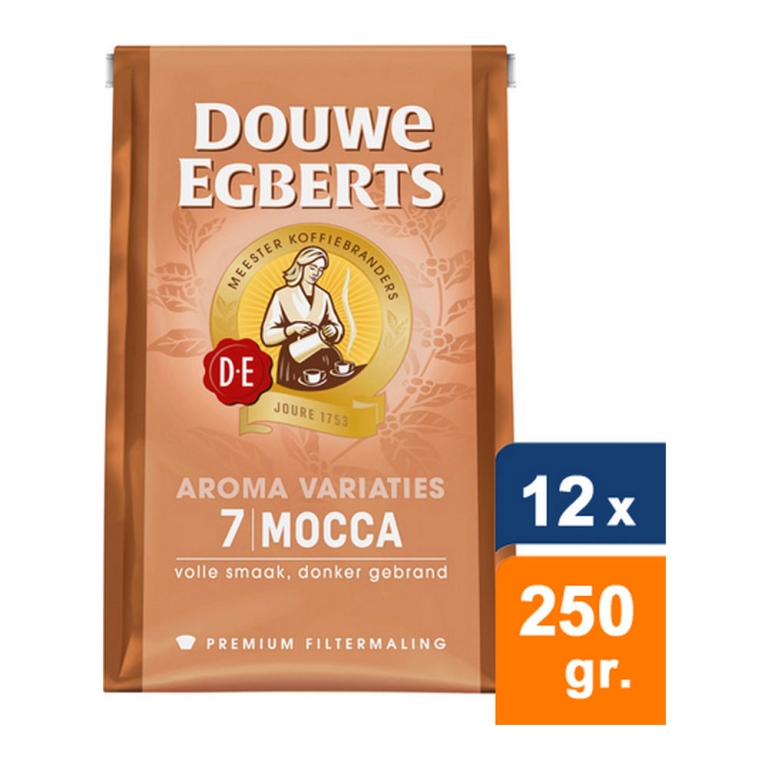 Douwe Egberts - Mocca (7) Gemahlener kaffee - 12x 250g