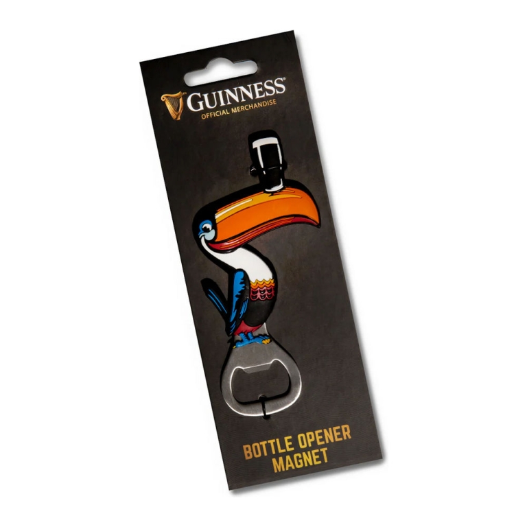 Guinness flesopener toekan magneet