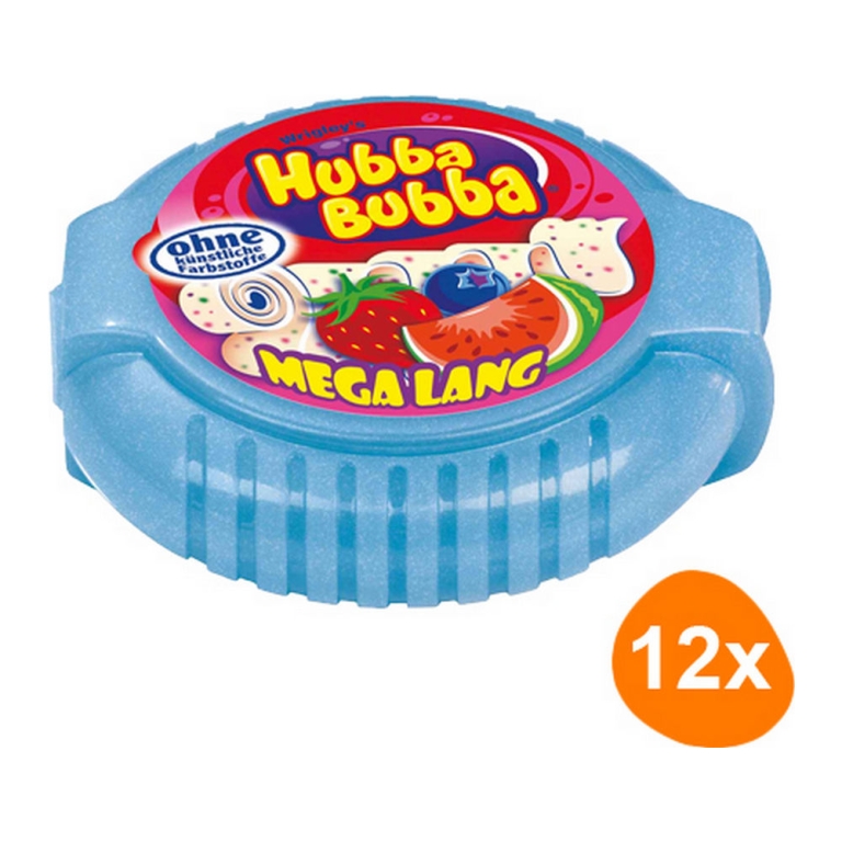 Wrigley's - Hubba Bubba Megalong Triple Mix - 12 Stück